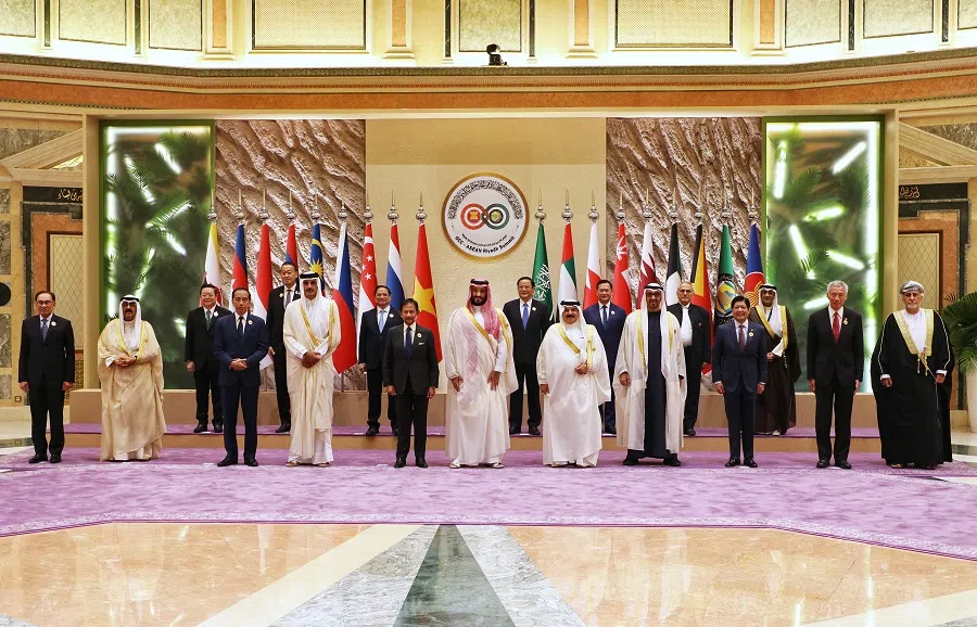 Delegates at the Asean-Gulf Cooperation Council Summit in Riyadh on 20 October 2023.