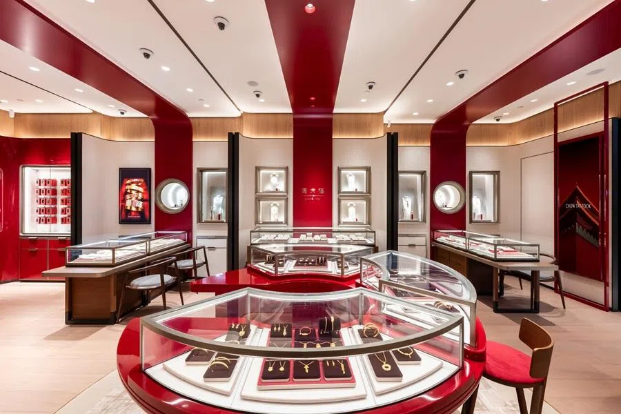 Chow Tai Fook’s image store at Jewel Changi Airport, Singapore. (Photo provided by Chow Tai Fook)