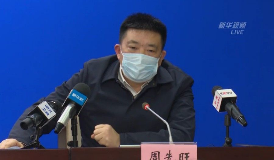 Wuhan mayor Zhou Xianwang has come under fire for his handling of the Wuhan coronavirus situation. (Internet)