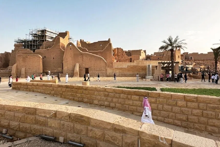 The ancient city of Diriyah outside Riyadh, Saudi Arabia, in June 2023. (Zhang Erchi/Caixin)