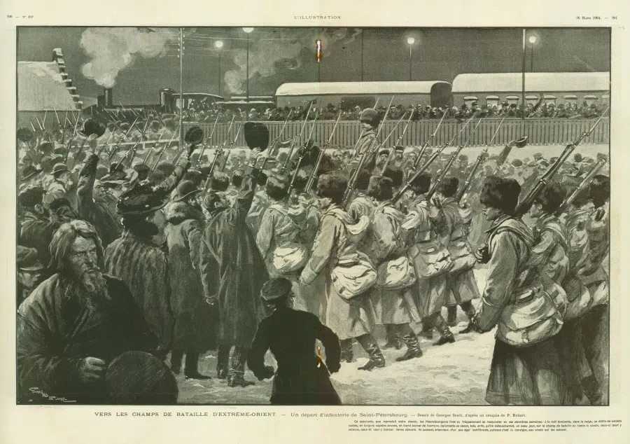 The cheers from the civilian Russians show that to Russia, there was no doubt of victory in the war. They called the Japanese "yellow monkeys", and believed that Japan was too weak to dare to attack. They thought the Russian army had the absolute advantage and winning was just a matter of time.
