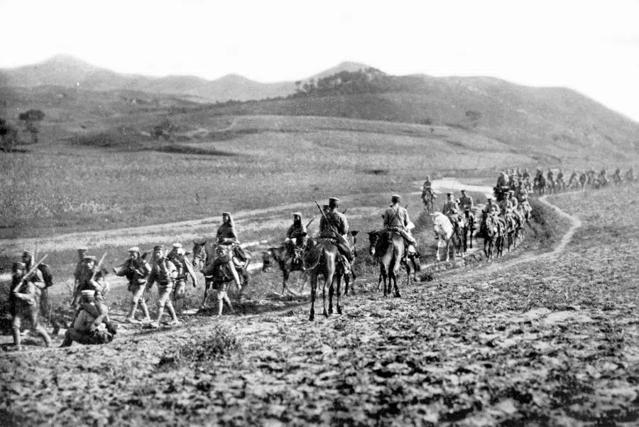 In June 1904, the Japanese Imperial Guard traversed the highlands towards southeastern Liaoyang. Russia's First Siberian Army Corps in south Manchuria moved south to relieve Port Arthur, but was defeated by the Second Division of the Imperial Japanese Army at the Battle of Te-li-ssu (now Wafangdian). The Japanese 10th Independent Brigade landed at Dagushan in the Liaoning peninsula, to support the First and Second Armies. The following month, it expanded to form the Fourth Army, which took Hsimucheng and Haicheng. By August, the First, Second, and Fourth Armies had surrounded Liaoyang.