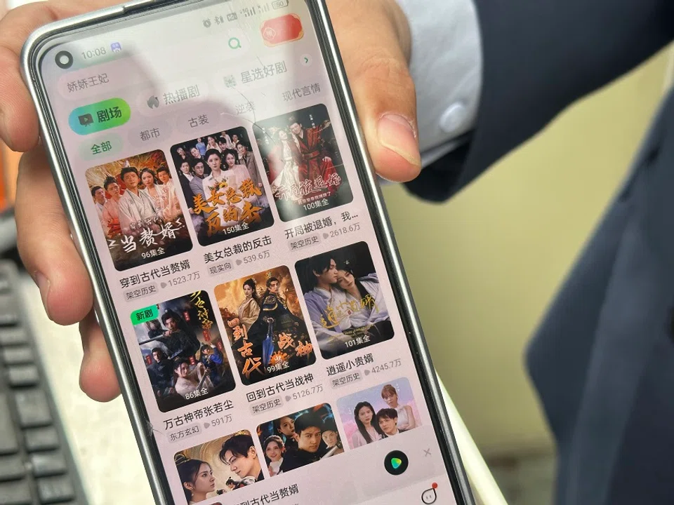 Ultra-short dramas are usually no longer than three minutes per episode, with about 100 episodes for each series. (Photo: Daryl Lim)