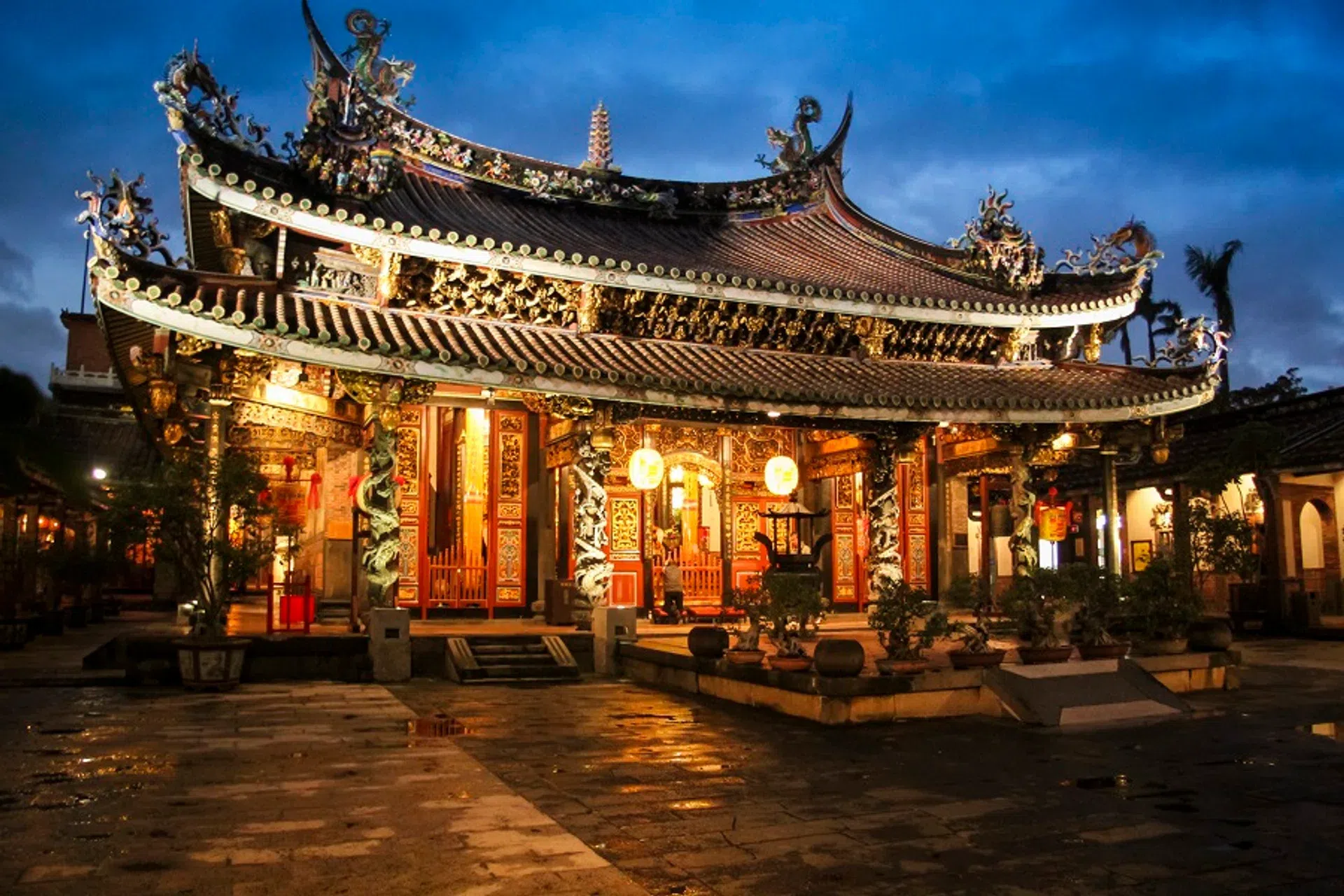 The Dalongdong Bao’an Temple in Taipei, Taiwan.
