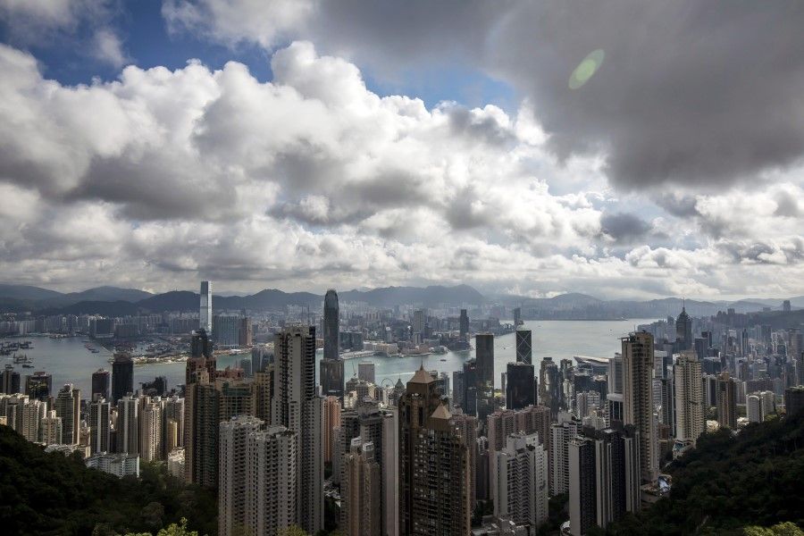 Skyscape of Hong Kong, 26 May 2021. (Paul Yeung/Bloomberg)