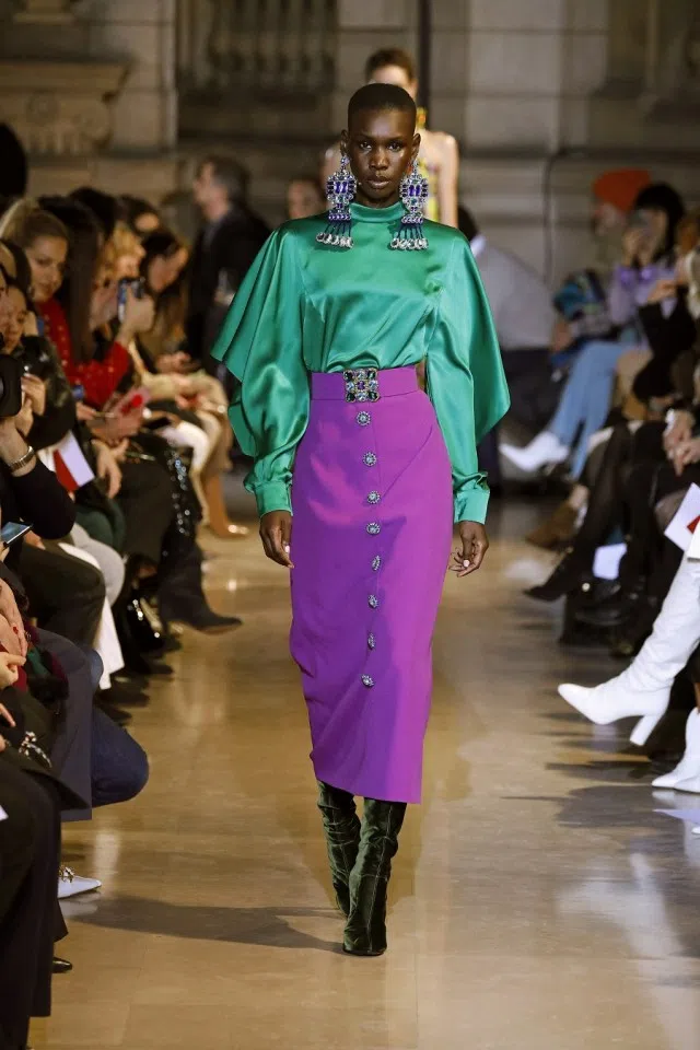 Andrew Gn AW20.21 runway show shot, Look 30.