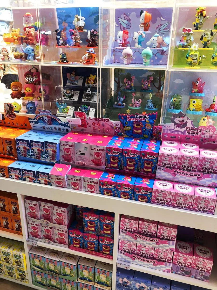 Blind boxes on display at a store. (SPH Media)