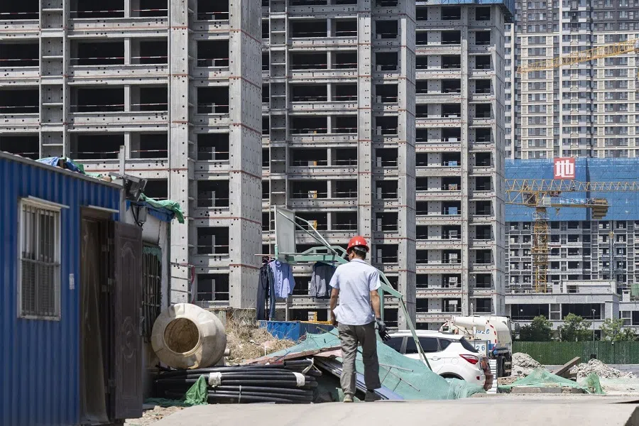 Residential buildings under construction in Jinan, China on 9 May 2024. (Qilai Shen/Bloomberg)