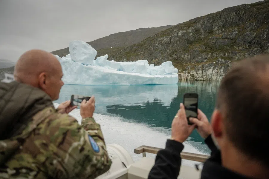 Denmark's Minister of Defense Jeppe Bruus visits the NATO military exercise Arctic Shield 2026 in Narsarsuaq, Greenland, 9 September 2026.