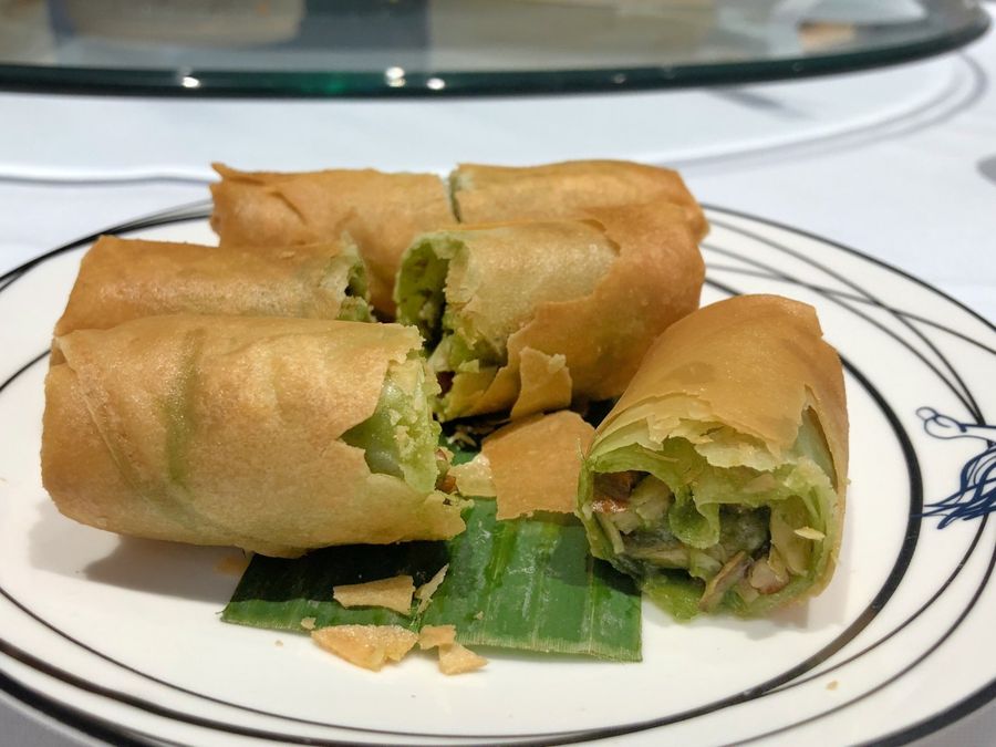 Fried spring rolls, one of my favourite Chinese New Year dishes. (SPH)