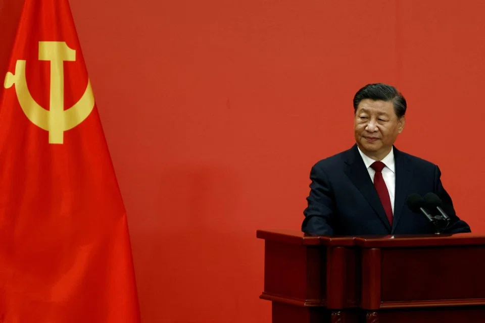 Chinese President Xi Jinping meets the media following the 20th National Congress of the Communist Party of China, at the Great Hall of the People in Beijing, China, 23 October 2022. (Tingshu Wang/Reuters)