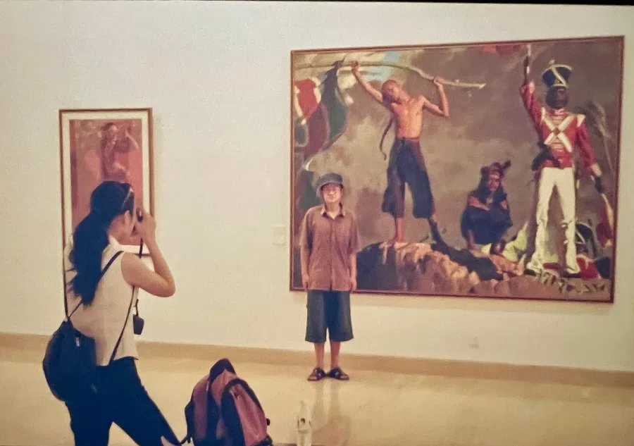 Exhibition of Siew Hock Meng’s The Dawn of an Era at the National Art Museum of China. (Photo provided by Teo Han Wue)