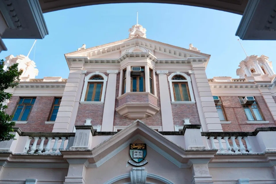 This photo taken on 9 August 2025 shows the Main Building of the University of Hong Kong. (Tommy Wang/AFP)
