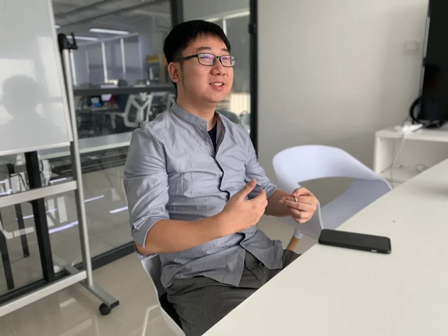 Hu Sen is concerned with employee incomes today, but is confident about the future of China's Internet. (Photo: Lim Zhan Ting)