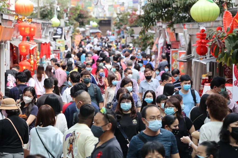 A general view of Chinatown, 15 January 2022. (SPH Media)