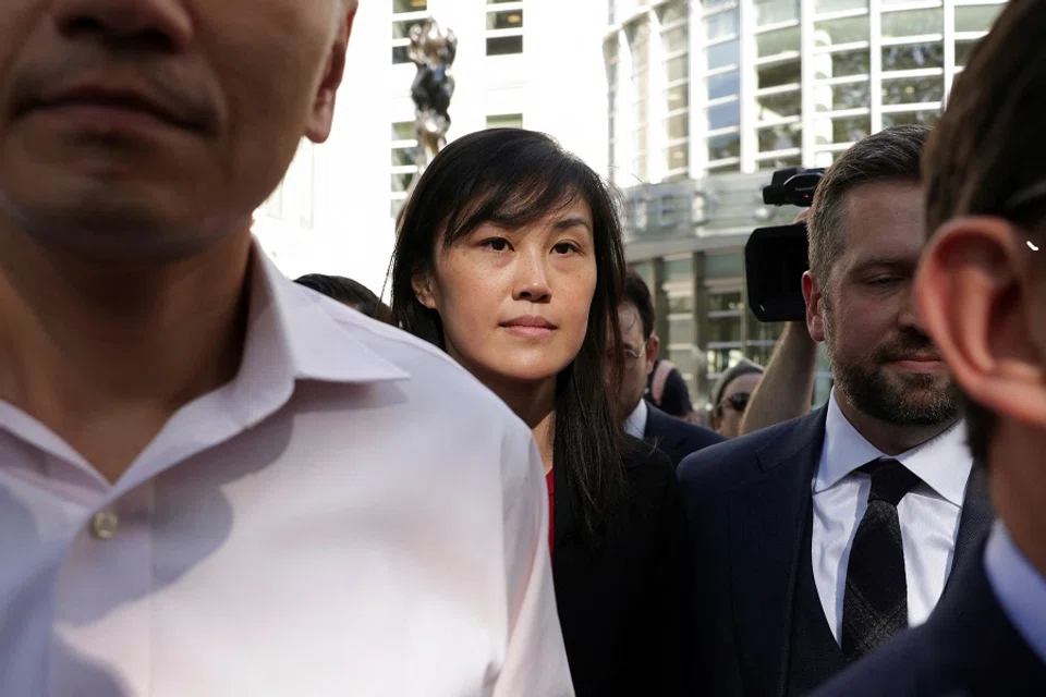 Linda Sun, a former aide to New York State Governor Kathy Hochul, exits Brooklyn Federal court after she was charged with acting as an unregistered agent of China’s government in New York City, US on 3 September 2024. (Kent J. Edwards/Reuters)