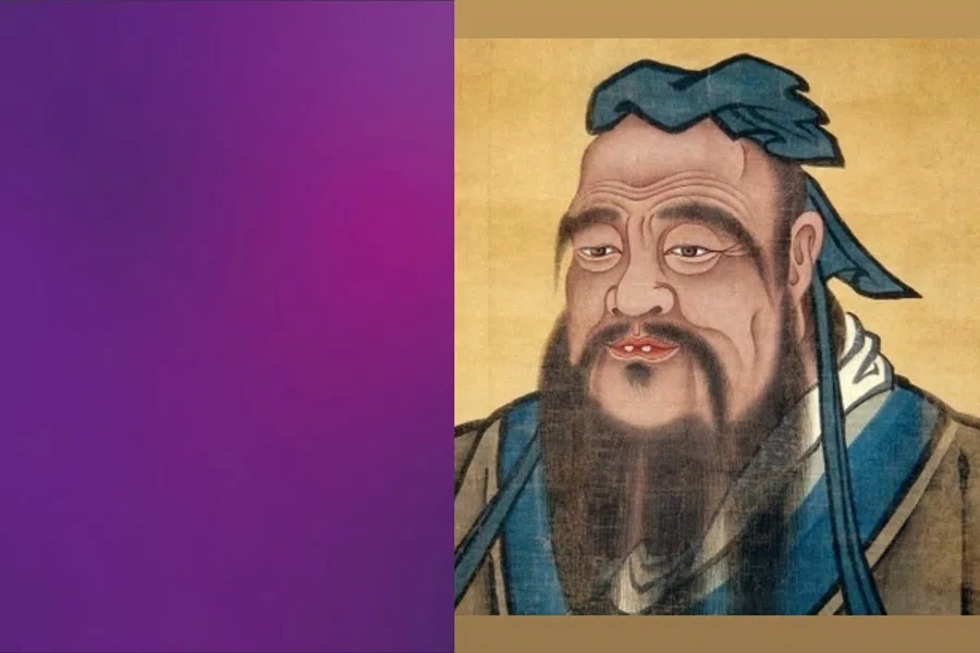 Did Confucius (Wikimedia photo) hate the colour purple?