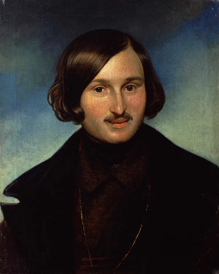 Portrait of Nikolai Gogol by Otto Friedrich Theodor von Möller, oil on canvas, 1841. (Wikimedia)