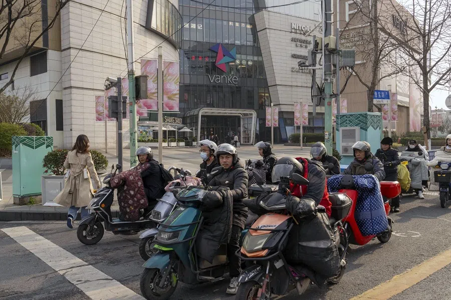 Qibao Vanke Plaza in Shanghai, China, on 11 March 2024. Link REIT announced in February that it would be buying out beleaguered Vanke's stake in the mall. (Raul Ariano/Bloomberg)