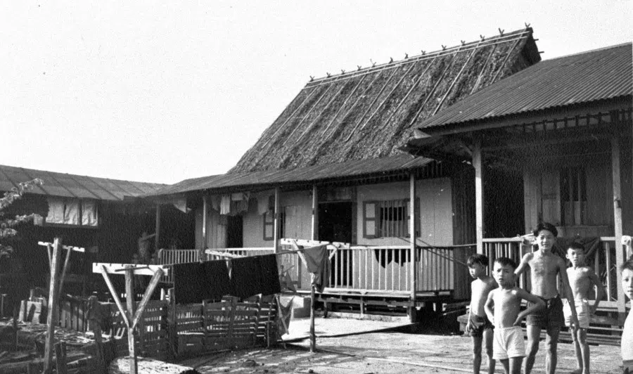 This undated photo shows children in a kampung. (Ministry of Communications and Information, Singapore)
