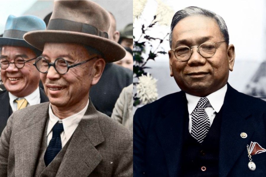 Tan Kah Kee (L) and Aw Boon Haw made major contributions to China's resistance efforts during the Second Sino-Japanese War.
