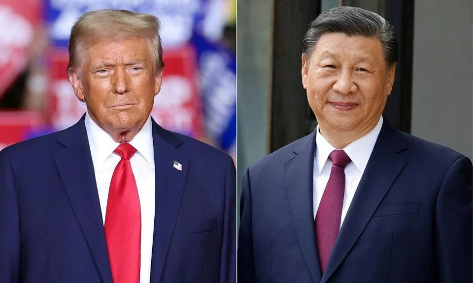 US President-elect Donald Trump and Chinese President Xi Jinping. (Charly Triballeau and Ludovic Marin/AFP)