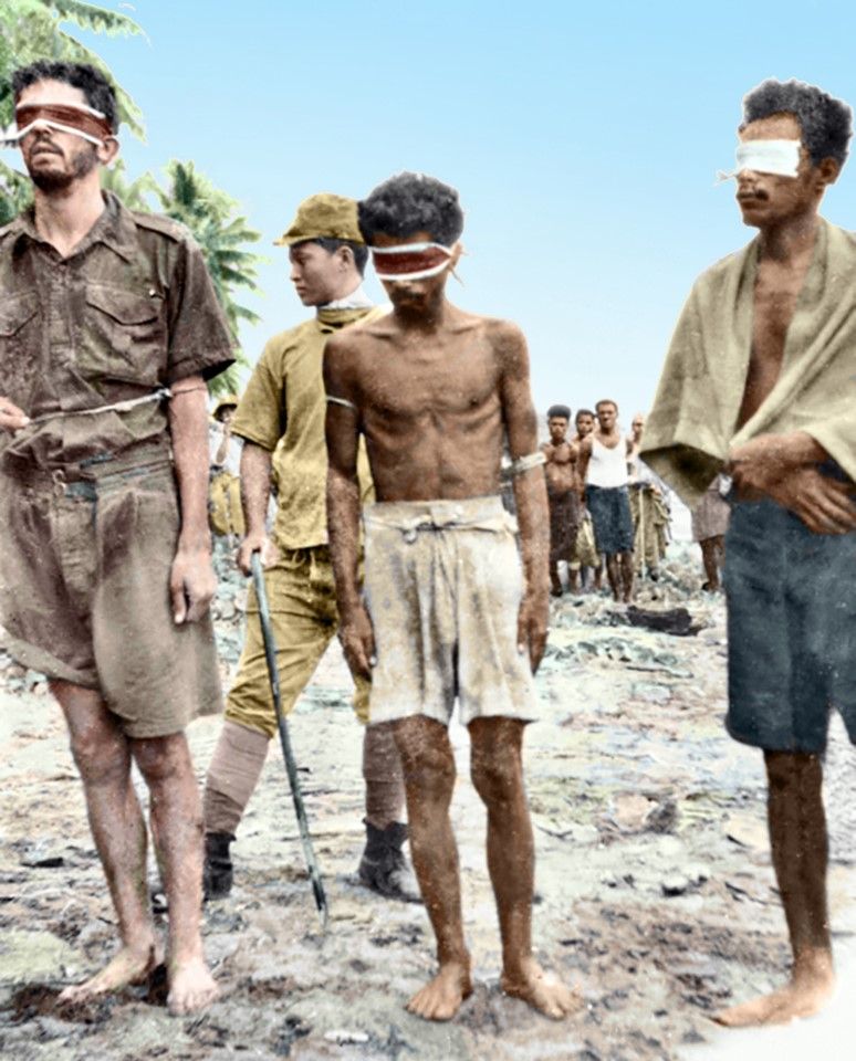 Western prisoners of war and local civilians mistreated by the Japanese.