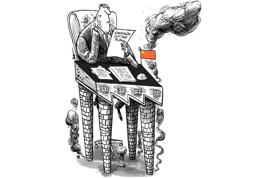 At the current rate, between 1990 and 2050, China will have produced as much carbon dioxide as the whole world did between the beginning of the Industrial Revolution and 1970, and that is catastrophic for global warming. (SPH)