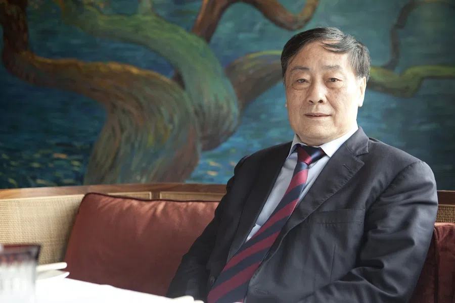 Zong Qinghou, in a photograph taken in Beijing, China, on 3 March 2012. (Nelson Ching/Bloomberg)