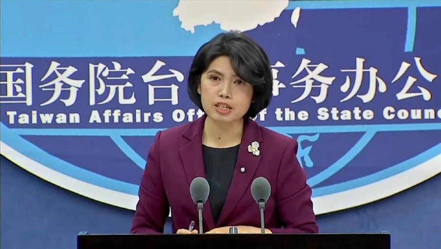 Taiwan Affairs Office Zhu Fenglian announced the blacklist of Taiwanese leaders. (Internet/SPH)