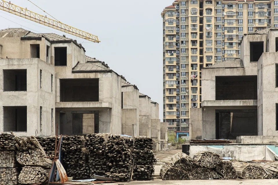 Residential buildings under construction in Shanghai, China, on 27 July 2022. (Qilai Shen/Bloomberg)