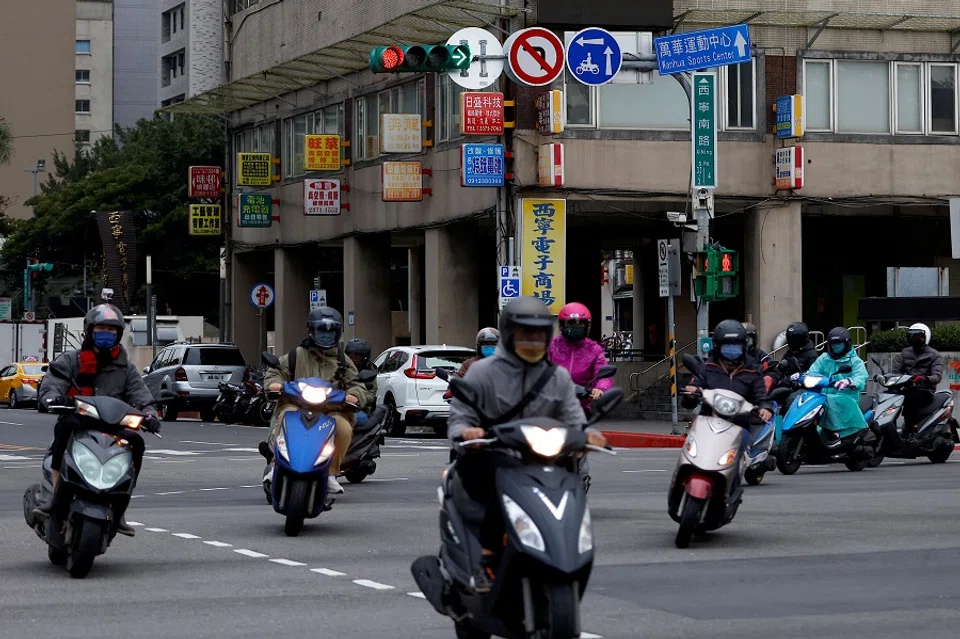 A general view of the rush hour traffic in Taipei, Taiwan, 17 January 2023. (Ann Wang/Reuters)