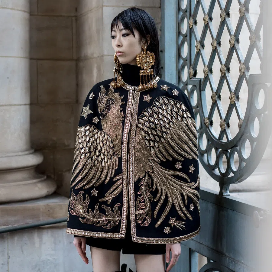 Andrew Gn AW20.21 pre-show shot, Look 49.