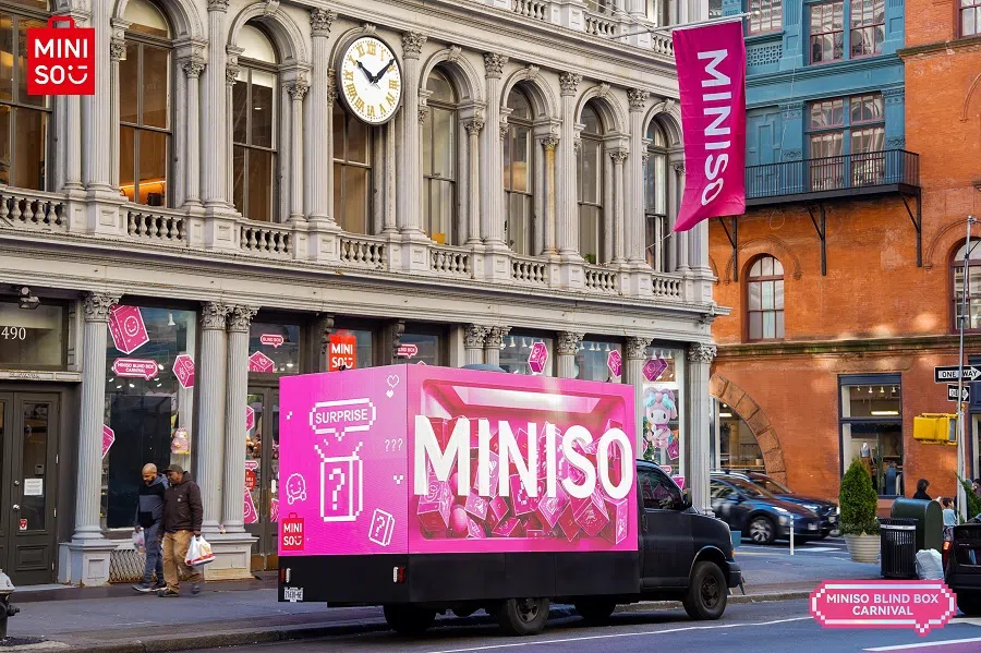 A blind box carnival launched by Miniso in the US. (Miniso)