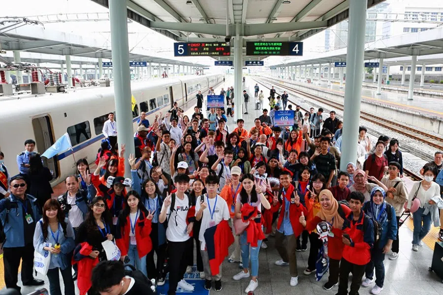 Students of Chung Hwa Middle School on a school trip to Liuzhou, China, in November 2023. (Chung Hwa Middle School/Facebook)