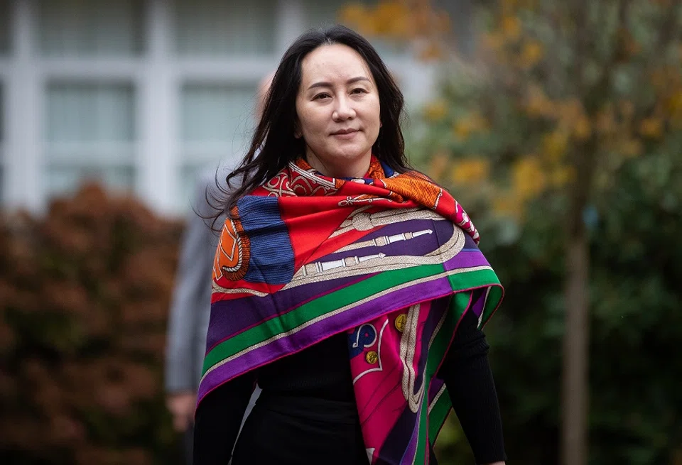 Huawei CFO Meng Wanzhou leaves her home to appear in Supreme Court for a hearing in Vancouver, British Columbia, Canada, on 29 October 2020. (Darryl Dyck/Bloomberg)