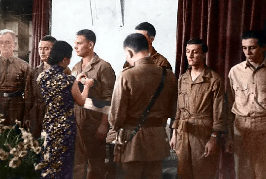The medal ceremony with Madame Chiang was full of camaraderie between China and the US.