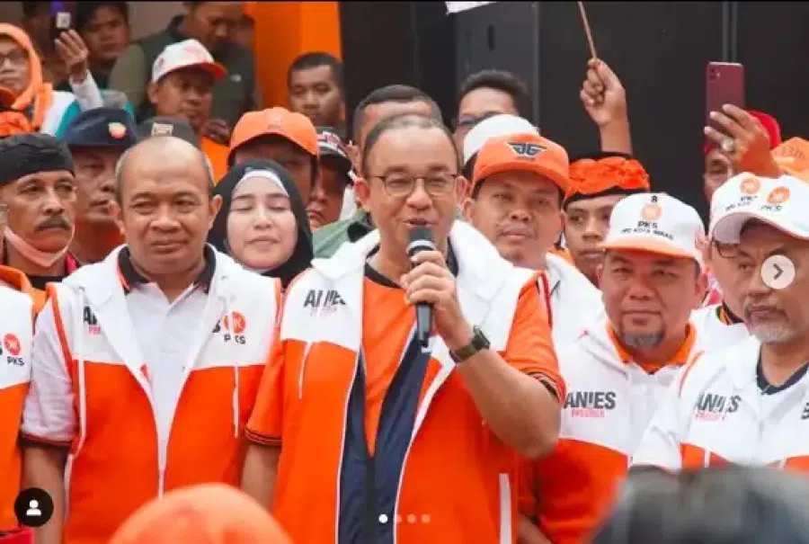 Anies Baswedan on the campaign trail, 30 July 2023. (Instagram/Anies Baswedan)