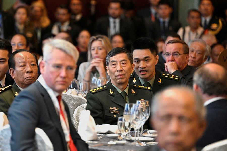 China's Defence Minister Li Shangfu attends the 20th IISS Shangri-La Dialogue in Singapore, on 2 June 2023. (Caroline Chia/Reuters)