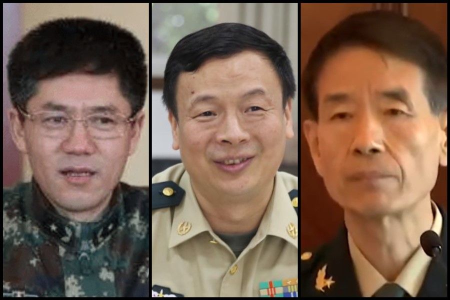(From left) Li Yuchao, Liu Guangbin and Zhang Zhenzhong are all under investigation. (Internet)