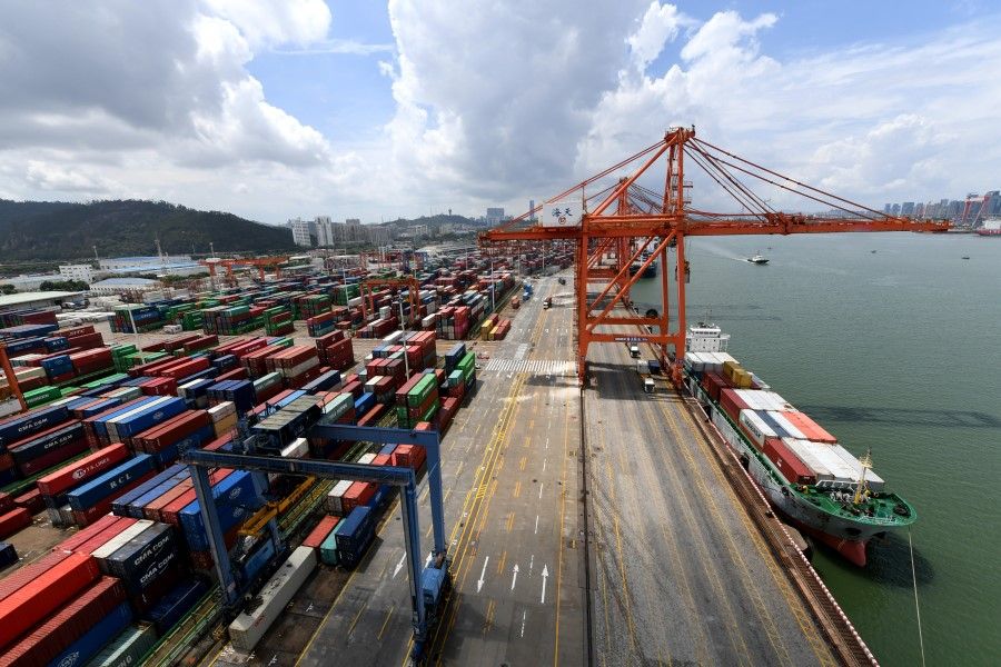 A container port in Xiamen. (CNS)