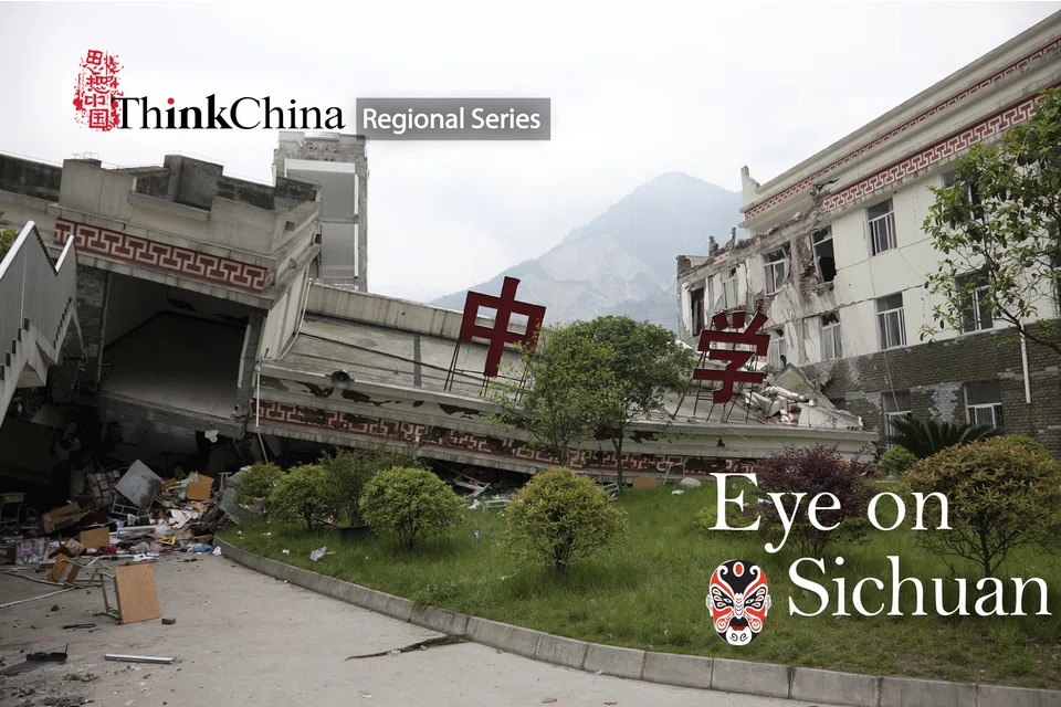 ​A collapsed school in the 2008 Wenchuan earthquake. (​​iStock)