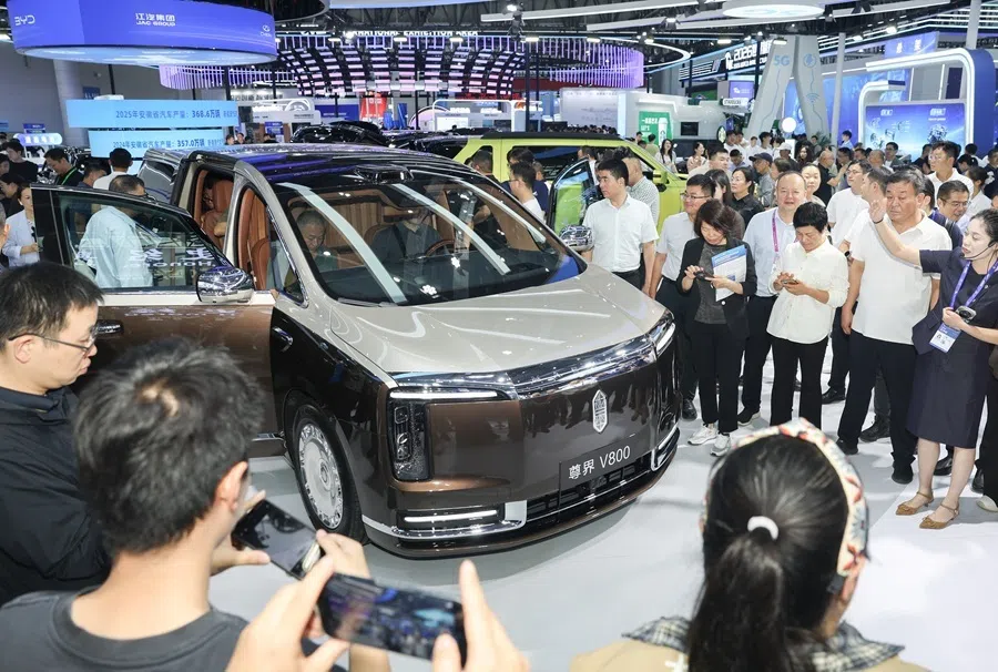 The Zunjie V800 on display at the 2026 World Manufacturing Convention in Hefei, Anhui, China, on 20 September 2026.