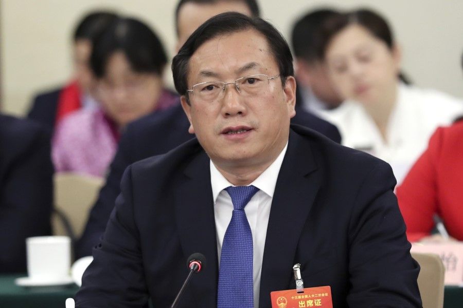 Wang Zhonglin will come in as Hubei standing committee member and Wuhan party secretary. (CNS)