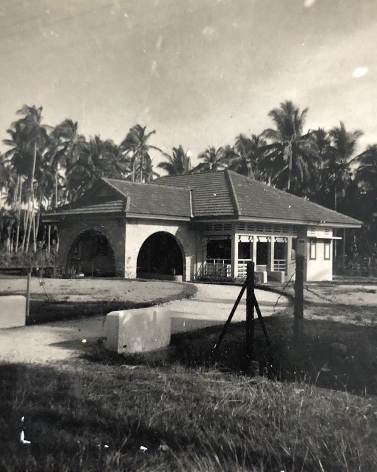 The Teo family's Punggol residence in the 1950s.