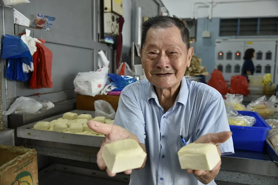 Tan Geok Seng is one of the few descendants of the Chen clan from Dongtou village still running a tau kwa stall.