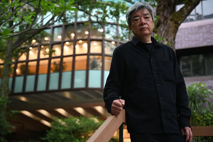 The 2025 Pritzker Prize winner, Chinese architect Liu Jiakun poses for a photograph ahead of his talk at The University of Hong Kong (HKU) on 19 May 2025. (Peter Parks/AFP)