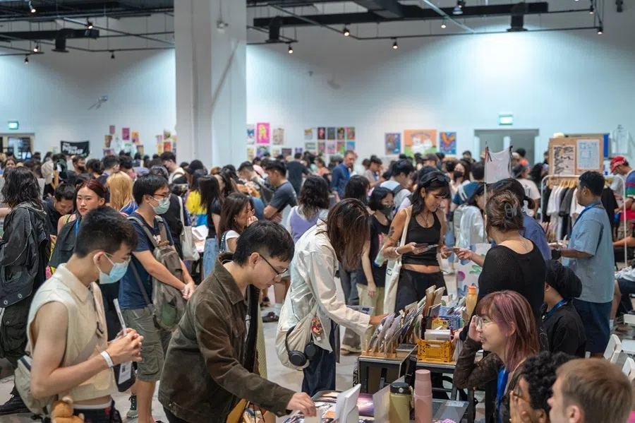 Turnout at the 10th Singapore Art Book Fair in April 2023.
