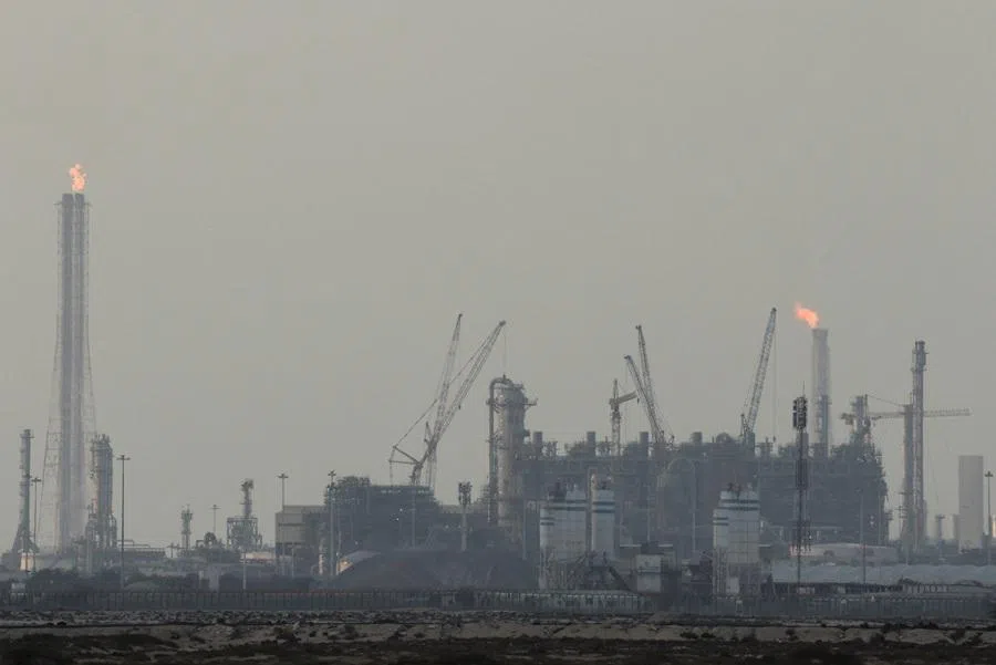 QatarEnergy's liquefied natural gas (LNG) production facilities, amid the US-Israeli conflict with Iran, in Ras Laffan Industrial City, Qatar, on 2 March 2026.