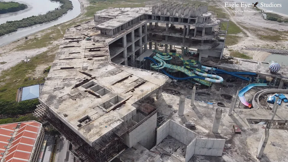 The Melaka Gateway project has been reduced in scale to a cruise terminal. (Screenshot from YouTube/SZ - Eagle Eye Studiors)